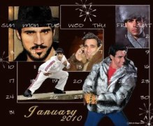 Adrian Paul Free January Calendar